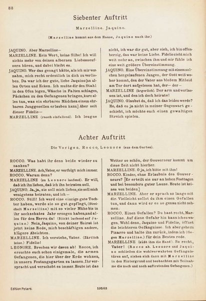 Fidelio : grosse Oper in zwei Aufzugen / von L. van Beethoven ; Klavierauszug herausgegeben von Kurt Soldan