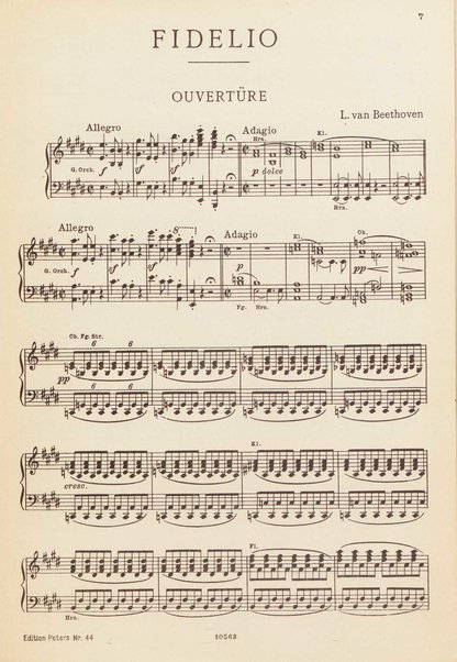 Fidelio : grosse Oper in zwei Aufzugen / von L. van Beethoven ; Klavierauszug herausgegeben von Kurt Soldan