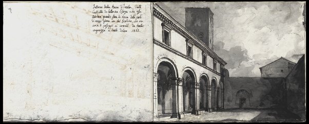 Interno della Rocca in Imola, Parte Custrutta da Catterina Sforza... / Romolo Liverani