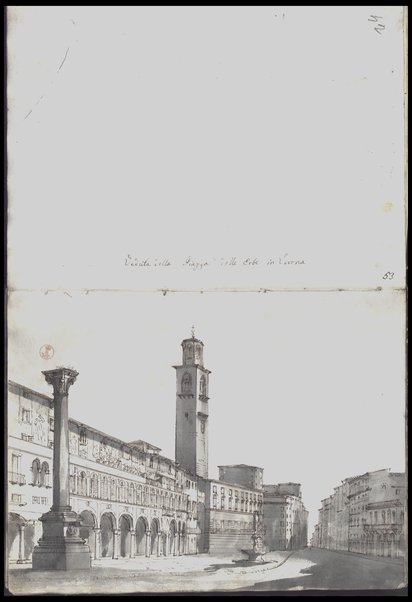 Veduta della Piazza delle Erbe in Verona / Tancredi Liverani