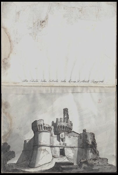 Altra veduta della entrata della Rocca di Monte Poggiolo / Tancredi Liverani