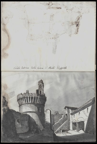 Veduta interna della Rocca di Monte Poggiolo / Tancredi Liverani