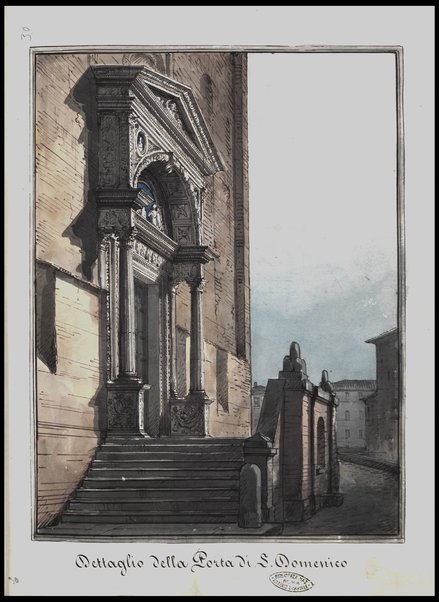 Dettaglio della Porta di S. Domenico / Tancredi Liverani, Romolo Liverani