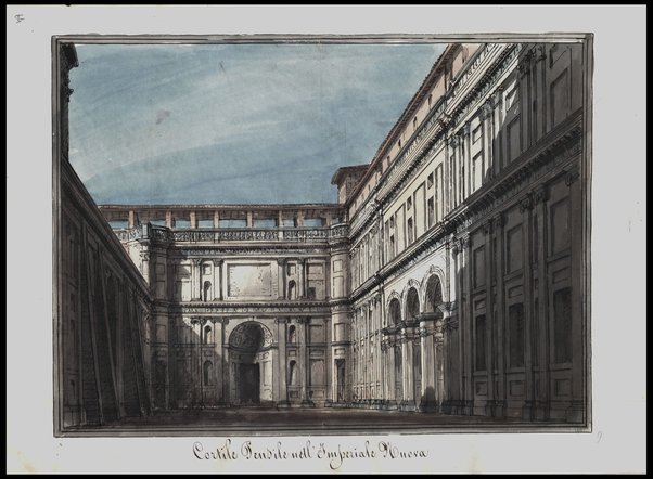 Cortile Pensile nell'Imperiale Nuova / Tancredi Liverani, Romolo Liverani