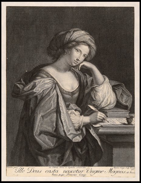 Ille Deus casta nascetur Virgine Magnus / Guercino pinx. ; Moijsius Cunego sculp. Romæ 1780