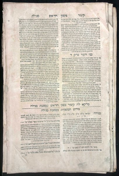 Talmud Bavli /  ... kefi asher kavar nidpas ... mi-ḳedem ṿe-ʻim kamah maʻalot ... she-hughu mi-kol sifre ha-Shas ha-ḳodmim umi-sifre kol ha-mefarshim ... [ṿe]she-huvʼu kol marʼeh meḳomot ...