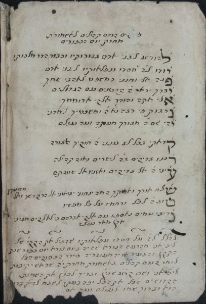 Ḥoresh mutsal : sheloshah gargirim ... Moreh be-etsbaʻ seder ʻavodah ... mi-yom le-yom umi-ḥodesh la-ḥodesh ... Tsiporen shamir ... Le-Daṿid Emet ḳitsur S. Emet le-Yaʻaḳov ... / [me-et Ḥida].