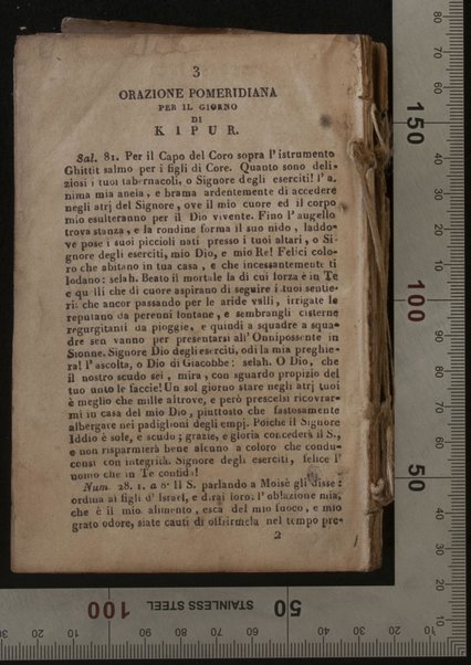 Maḥazor le-yamim nora'im = Orazioni : ebraico - italiano per Il capo d'anno, e giorno dell'Espiazione ad uso degli Israeliti Portoghesi, e Spagnoli ...