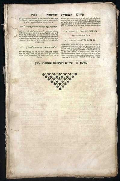 Talmud Bavli /  ... kefi asher kavar nidpas ... mi-ḳedem ṿe-ʻim kamah maʻalot ... she-hughu mi-kol sifre ha-Shas ha-ḳodmim umi-sifre kol ha-mefarshim ... [ṿe]she-huvʼu kol marʼeh meḳomot ...