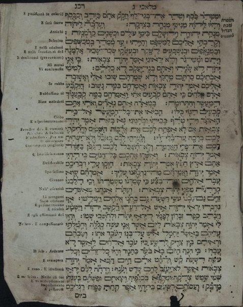 Sefer Arbaʻah ṿe-ʻeśrim : Torah Nevi'im Ketuvim : ʻim perush ha-milot be-lashon Iṭaliyani.