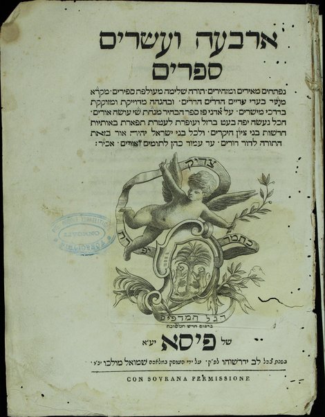 Sefer Arbaʻah ṿe-ʻeśrim : ḥeleḳ ri'shon [-reviʻi] ... hineh hinam mesudarim meʻutaḳim, u-mugahim mi-pi sofrim u-sefarim ... le-daʻat ish emunim ha-Rav Minḥat Shai, zatsal.