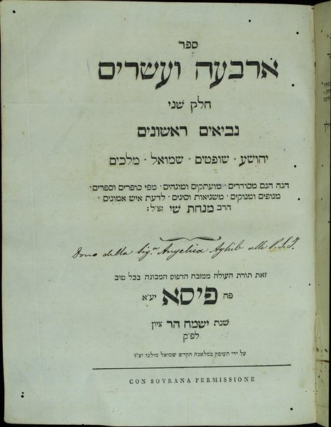 Sefer Arbaʻah ṿe-ʻeśrim : ḥeleḳ ri'shon [-reviʻi] ... hineh hinam mesudarim meʻutaḳim, u-mugahim mi-pi sofrim u-sefarim ... le-daʻat ish emunim ha-Rav Minḥat Shai, zatsal.