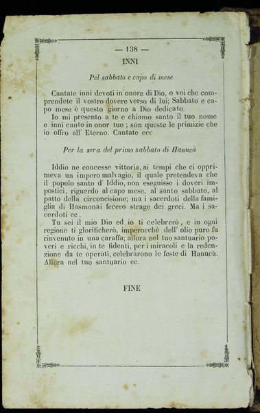 Seder Tefilot ... : le-Sefardim = Formulario delle orazioni ... secondo il rito Spagnolo ... / I. Costa