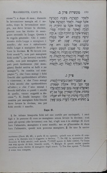 Mishnayot : shishah sidre Mishnah be-niḳud ha-otiyot / meturgamim Iṭalḳit ʻim mavo ṿe-heʻarot melekhet Yitsḥaḳ Ḥayim Ḳasṭilyoni = Mishnaiot : testo ebraico punteggiato con traduzione italiana ...