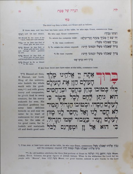 Hagadah shel Pesaḥ : Service for the first nights of Passover ... by Joseph Loewy and Joseph Guens ; illustrations reproduced from original artistic drafts of M. Kunstadt.