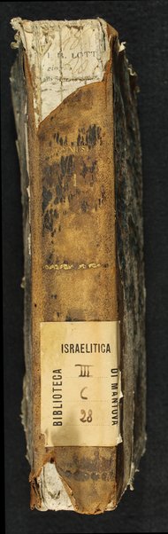 Sefer Torat ha-Elohim : kolel ḥamishah ḥumshe Torah : meturgamim Italḳit u-mevoʼarim beʼur ḥadash ... = La Legge di Dio, ossia il Pentateuco : tradotta in lingua italiana / ʻal yede Yitsḥaḳ Shemuʼel Regyo.