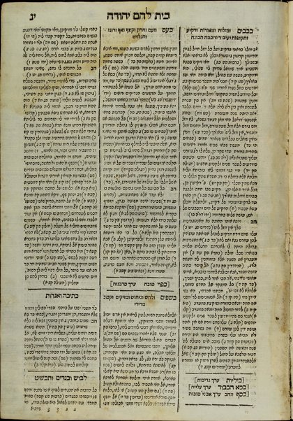 Sefer Bet leḥem Yehudah : mafteaḥ ... li-metso maʼamre Razal meha-Shas asher baʼu be-sefer ʻEn Yiśraʼel ʻi.p. ʻArakhim / Yehudah Aryeh mi-Modena.