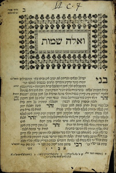 Sefer ha-zohar : ʻal ha-Torah / meha-tana R. Shimʻon ben Yoḥai. ... kefi asher nidpas be-Manṭovah ... ṿe-hosafnu ... marʼeh meḳomot ...