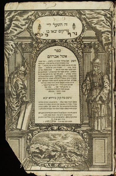 Sefer Eshel Avraham : ... be-veʼur shivʻah yeme Be-reshit ṿe-sod ṭaʻame Torah