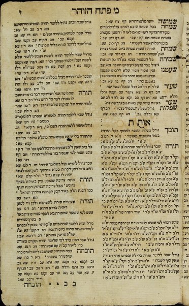 Sefer ha-zohar : ʻal ha-Torah / meha-tana R. Shimʻon ben Yoḥai. ... kefi asher nidpas be-Manṭovah ... ṿe-hosafnu ... marʼeh meḳomot ...