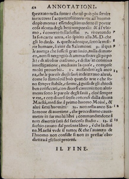 Ḳohelet = l'Ecclesiaste di Salomone : nuouamente dal testo hebreo tradotto & secondo il uero senso nel uolgar idioma dichiarato / dall'eccellente phisico M. David de Pomi hebreo