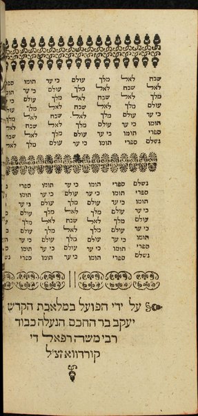 Sefer Sharshot gavlut : yitsev gevulot ḥaruze ha-shorashim maḳbilim ish el aḥiṿ ... ʻim mishpaṭ ha-midah be-mishḳal ... / Shelomoh de Oliṿerah.