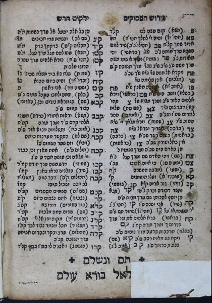 Sefer Yalḳuṭ ḥadash : ṿe-hu nilḳaṭ ...