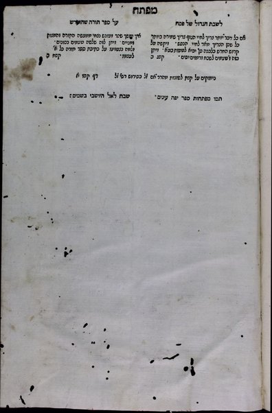 Yefeh ʻenayim : mahadura rishonah, derushim ʻal kol parashah u-farashah u-devar be-ʻito kol eḥad ṿe-eḥad male ruaḥ ḥ̣okhmah u-vinah / yatsʼu mi-pi Shemuʼel Yafeh Ashkenazi z.l.h.h. baʻal Yefeh toʼar ṿi-Yefeh marʼeh.