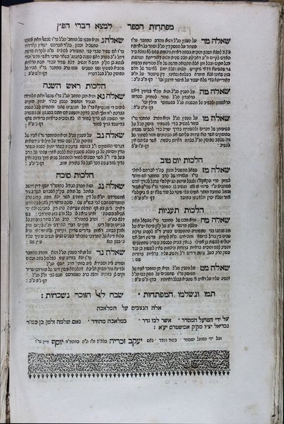 Sefer Mayim rabim : ... sheʼelot u-teshuvot ... ke-seder Arbaʻah Ṭurim ... / asher paʻal ṿe-ʻaśah Refaʼel Meldolah ...