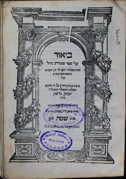 Beʼur ʻal Sefer mitsṿot gadol / ḥibro Yosef ben Mosheh mi-Ḳremenits ; hugah be-ʻiyun ʻal yad Yitsḥaḳ Gershon.