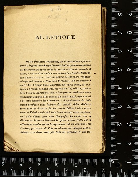 Seder Tefilot : kefi minhag Iṭalya'ni ‘im targum iṭalḳi ... = Preghiere degli Israeliti di rito italiano : con traduzione italiana letterale interlineare / ... S. Ghiron.