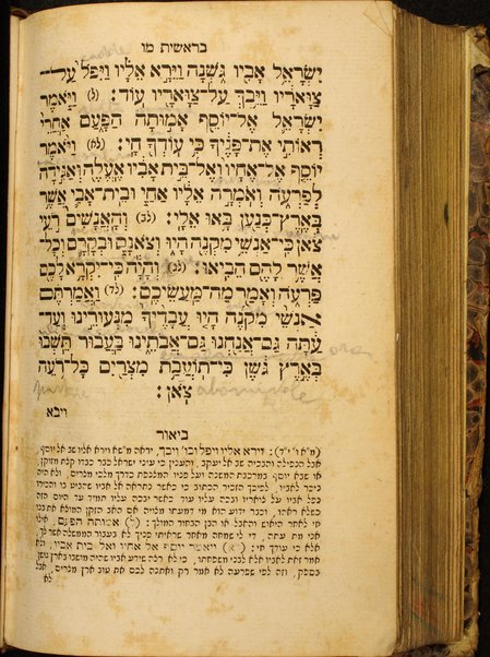 Sefer Torat ha-Elohim : kolel ḥamishah ḥumshe Torah : meturgamim Italḳit u-mevoʼarim beʼur ḥadash ... = Legge di Dio, ossia il Pentateuco : tradotta in lingua italiana / ʻal yede Yitsḥaḳ Shemuʼel Regyo.