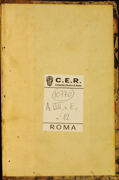 Maḥazor le-yamim nora'im = Orazioni : ebraico - italiano per Il capo d'anno, e giorno dell'Espiazione ad uso degli Israeliti Portoghesi, e Spagnoli ...