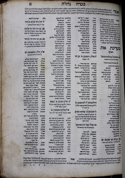 ... Ha-ʻEśrim ṿe-arbaʻ gadol ... : ... ṿe-eleh hem peraṭe ha-devarim nitkenu lo ... rishon. ha-ḥumash ʻim targum peru. Rashi ṿe-I.ʻE. u-parperaʼo. mi-Baʻal ha-Ṭurim : ṿeha-Neviʼi. ha-rishonim ʻim pe. Rashi ṿe-Ḳimḥi ṿe-Ralbag ṿe-rabenu Yeshaʻyah : ṿeha-Neviʼim ha-aḥaronim ʻim pe. Rashi ṿe-Kimḥi : ṿeha-Ketuvim talim ʻim pe Rashi ṿe-I. ʻE. Mishle ʻim peru. Rashi ṿe-Ralbag : ʼIyov ʻim pe. ʼIbn ʻEzra ṿe-Ralbag : Daniyel ʻim pe. I. ʻE. ṿe-rabenu Seʻadyah Gaʼon : ʻEzra ʻim pe. Rashi ṿe-ʻim pe. R. Mosheh Ḳimḥi : Divre ha-yamim ʻim pe. Rashi ṿe-Radaḳ : ḥamesh megilo. ʻim pe. Rashi ṿe-I. ʻE. : ṿeha-miḳraʼo. meturgamim menuḳadi. u-muṭʻamim ṿe-nimsarim ʻal pi darkhe ha-sofrim ḳadmonenu anshe Keneset ha-gedolah ṿeha-sofrim ha-baʼim aḥarehem ...