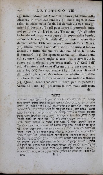 Sefer Torat ha-Elohim : kolel ḥamishah ḥumshe Torah : meturgamim Italḳit u-mevoʼarim beʼur ḥadash ... = Legge di Dio, ossia il Pentateuco : tradotta in lingua italiana / ʻal yede Yitsḥaḳ Shemuʼel Regyo.