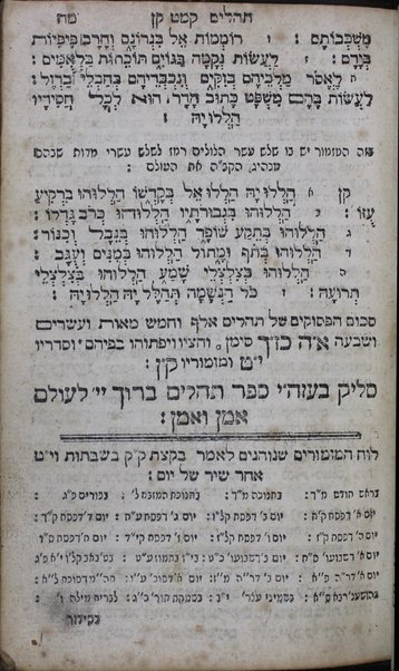 Sefer Tehilim u-Maʻamadot : mesudar ʻal pi yeme ha-shavuʻa ...