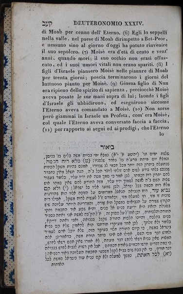 Sefer Torat ha-Elohim : kolel ḥamishah ḥumshe Torah : meturgamim Italḳit u-mevoʼarim beʼur ḥadash ... = Legge di Dio, ossia il Pentateuco : tradotta in lingua italiana / ʻal yede Yitsḥaḳ Shemuʼel Regyo.