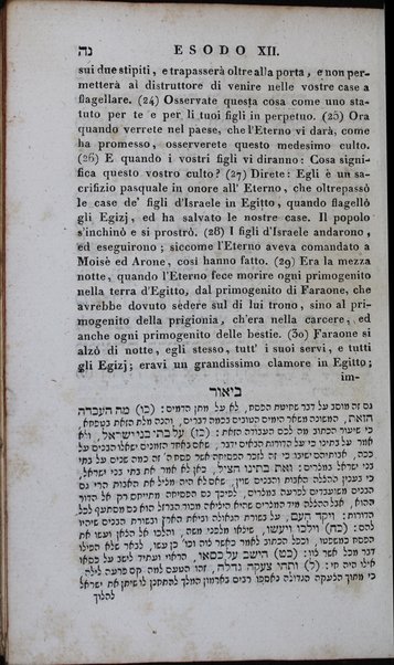 Sefer Torat ha-Elohim : kolel ḥamishah ḥumshe Torah : meturgamim Italḳit u-mevoʼarim beʼur ḥadash ... = Legge di Dio, ossia il Pentateuco : tradotta in lingua italiana / ʻal yede Yitsḥaḳ Shemuʼel Regyo.