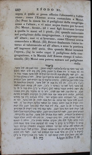 Sefer Torat ha-Elohim : kolel ḥamishah ḥumshe Torah : meturgamim Italḳit u-mevoʼarim beʼur ḥadash ... = Legge di Dio, ossia il Pentateuco : tradotta in lingua italiana / ʻal yede Yitsḥaḳ Shemuʼel Regyo.