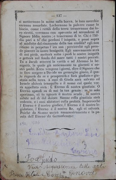 Seder Tefilot ... : le-Sefardim = Formulario delle orazioni ... secondo il rito Spagnolo ... / I. Costa