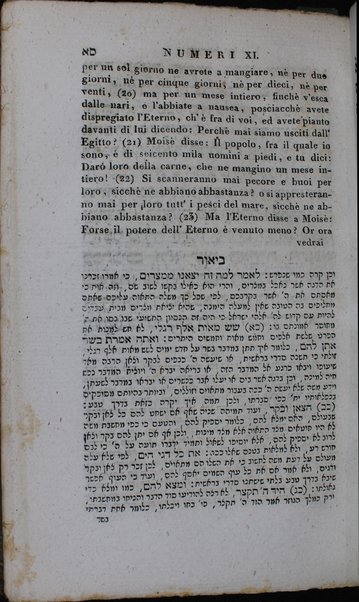 Sefer Torat ha-Elohim : kolel ḥamishah ḥumshe Torah : meturgamim Italḳit u-mevoʼarim beʼur ḥadash ... = Legge di Dio, ossia il Pentateuco : tradotta in lingua italiana / ʻal yede Yitsḥaḳ Shemuʼel Regyo.