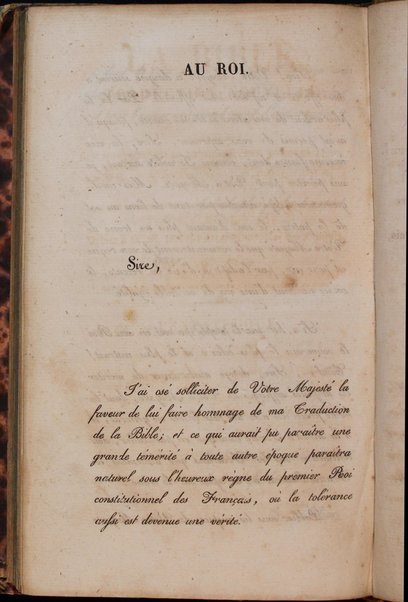 La Bible : traduction nouvelle, avec l'hébreu en regard : accompagné des points-voyelles et des accents toniques, avec des notes philologiques, géographiques et littéraire, et les principales variantes de la version des Septante et du texte samaritain / par S. Cahen.