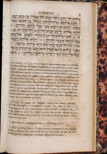 La Bible : traduction nouvelle, avec l'hébreu en regard : accompagné des points-voyelles et des accents toniques, avec des notes philologiques, géographiques et littéraire, et les principales variantes de la version des Septante et du texte samaritain / par S. Cahen.