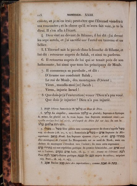 La Bible : traduction nouvelle, avec l'hébreu en regard : accompagné des points-voyelles et des accents toniques, avec des notes philologiques, géographiques et littéraire, et les principales variantes de la version des Septante et du texte samaritain / par S. Cahen.