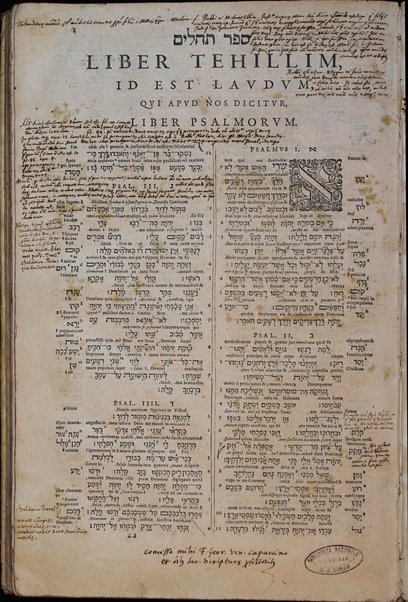 Biblia Hebraica : eorvndem Latina interpretatio Xantis Pagnini Lvcensis recenter Benedicti Ariae Montani Hispal. & quorundam aliorum collato studio, ad Hebraicam dictionem diligentissime expensa ...