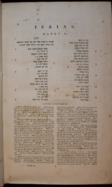 Vetus Testamentum Hebraicum : cum variis lectionibus / edidit Benjaminus Kennicott ...