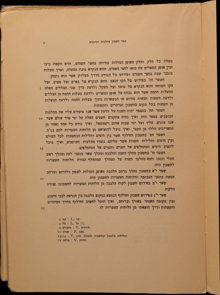 La obra Séfer Ḥešbón mahlekot ha-kokabim = (Libro del cálculo de los movimentos de los astros) / Abraham bar Hiyya Ha-Bergeloni ; edición crítica con traducción, introoduccion y notas por José M. Millás Vallicrosa.