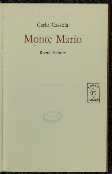 Monte Mario / Carlo Cassola