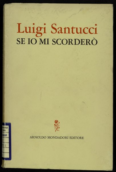 Se io mi scorderÃ² / Luigi Santucci