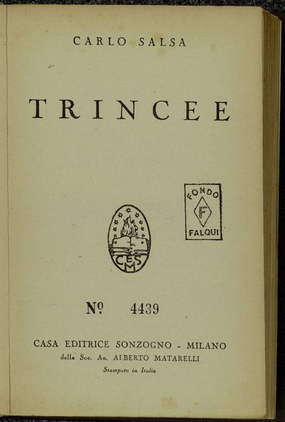 Trincee / Carlo Salsa